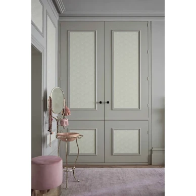 Feather Fan vihrea graafinen tapetti eteiseen Cole Sonilta image