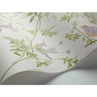 Valkoinen lintutapetti Cole et Sonilta Hummingbirds 100 14067 kuva