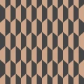 Petite Tile musta pronssinvarinen geometrinen tapetti Cole et Sonilta