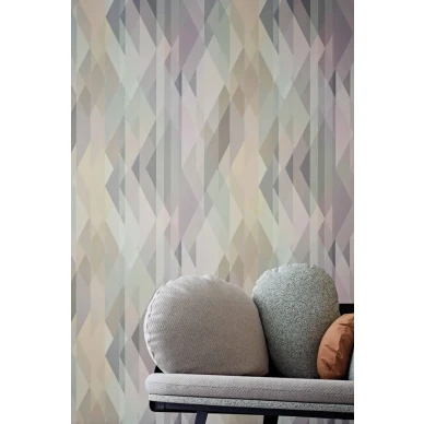 Prism geometrinen pastellinvarinen 3D tapetti Cole et Sonilta kuva