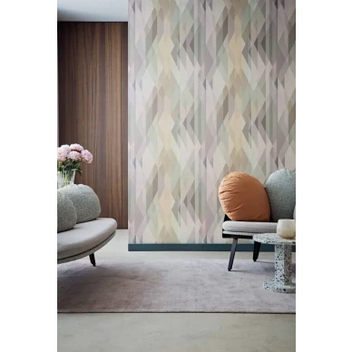 Prism pastellinvarinen 3D tapetti olohuoneeseen Cole et Sonilta kuva