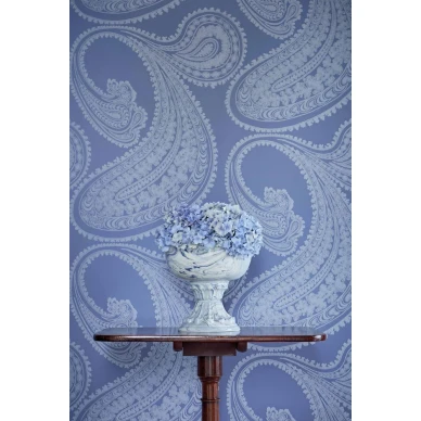 Rajapur klassinen sininen kuviotapetti Cole et Sonilta kuva