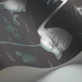 Flamingos musta lintutapetti Cole et Sonilta