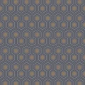 Hicks Hexagon harmaa pronssinen geometrinen tapetti Cole et Sonilta