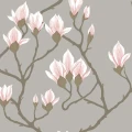 Magnolia harmaa kukkatapetti Cole et Sonilta