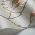 Magnolia harmaa kukkatapetti metallivareilla Cole et Sonilta