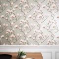 Magnolia romanttinen harmaa kukkatapetti Cole et Sonilta