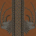 Jabu oranssi harmaa eksoottinen elaintapetti Cole et Sonilta 109 3018