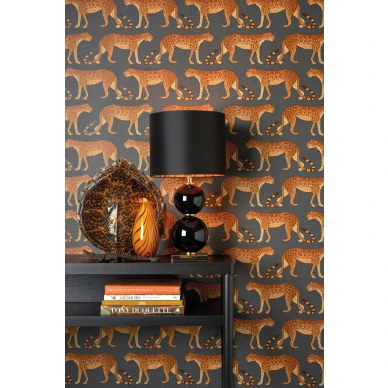 Leopard Walk oranssi musta elaintapetti teinihuoneeseen Cole et Sonilta 109 2008 image