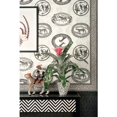 Matrinah mustavalkoinen elaintapetti ruokailuhuoneeseen Cole et Sonilta 109 4019 image