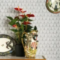 Narina harmaa geometrinen tapetti olohuoneeseen Cole et Sonilta 109 10047
