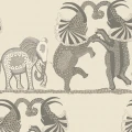 Safari Dance beige vaaleanharmaa elaintapetti Cole et Sonilta 109 8037