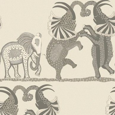 Safari Dance beige vaaleanharmaa elaintapetti Cole et Sonilta 109 8037 kuva