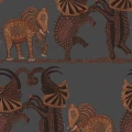 Safari Dance harmaa oranssi elaintapetti Cole et Sonilta 109 8040