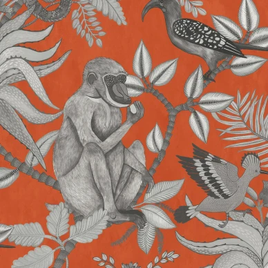 Savuti oranssi viidakkotapetti Cole et Sonilta 109 1001 image