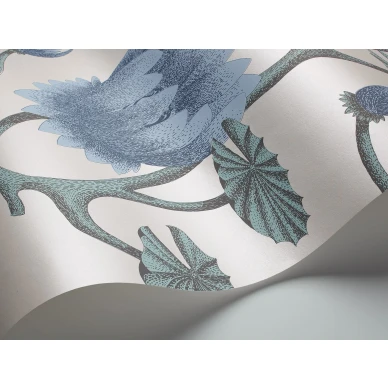 Cole et Sonin sinivalkoinen kukkatapetti Summer Lily 95 4024 kuva