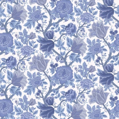 Midsummer Bloom sinivalkoinen kukkatapetti Cole et Sonilta 116 4016 kuva