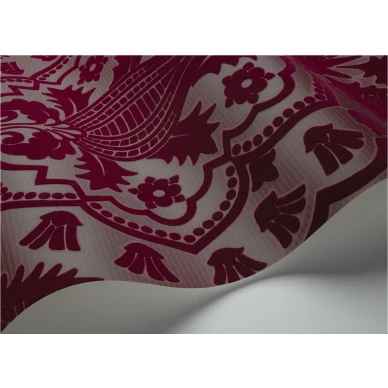 Pugin Palace Flock punainen medaljonkitapetti samettipinnalla Cole et Sonilta 116 9034 image