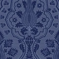 Pugin Palace Flock sininen kuviotapetti Cole et Sonilta 116 9033