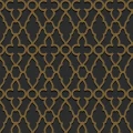 Treillage musta pronssinen geometrinen tapetti Cole et Sonilta 116 6025