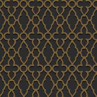 Treillage musta pronssinen geometrinen tapetti Cole et Sonilta 116 6025 image
