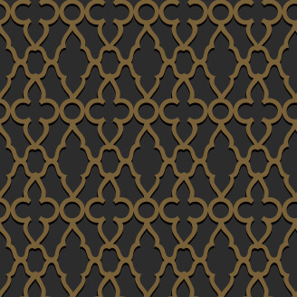 Treillage musta pronssinen geometrinen tapetti Cole et Sonilta 116 6025 image