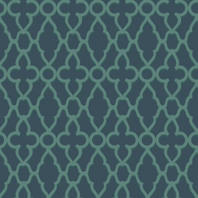Treillage sininen vihrea graafinen tapetti Cole et Sonilta 116 6023 kuva