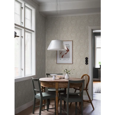 Acanthus beige kukkatapetti keittioon Borastapeterilta 2011 image