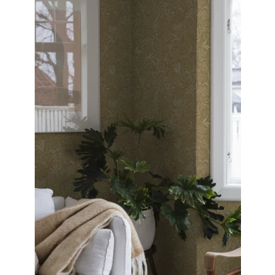 Nocturne keltainen suosittu kukkatapetti Borastapeterilta 2022 image