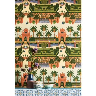 Alcazar Gardens varikas espanjalainen maisematapetti Cole et Sonilta 117 7020 image