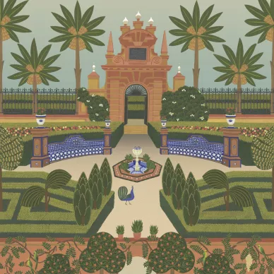 Alcazar Gardens varikas maisematapetti Cole et Sonilta 117 7020 image