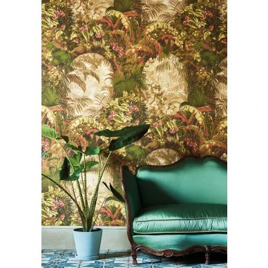 Hispalis vihrea eksoottinen tapetti olohuoneeseen Cole et Sonilta 117 2005 kuva