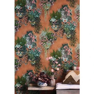 Talavera oranssi ruukkutapetti Cole et Sonilta 117 9025 kuva