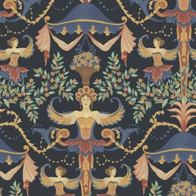 Chamber Angels tumma kuninkaallinen tapetti Cole et Sonilta 118 12027 image
