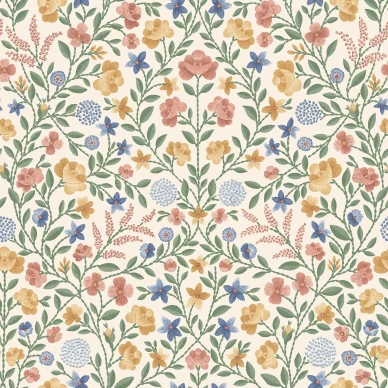 Court Embroidery vaalea kukkatapetti Cole et Sonilta 118 13029 image