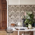 Gibbons Carving harmaa kuninkaallinen kuviotapetti ruokailuhuoneeseen Cole et Sonilta 118 9020