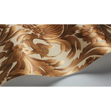 Gibbons Carving kullanvarinen kuviotapetti metallivareilla Cole et Sonilta 118 9019 image