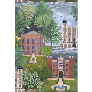 Palace Tales yksityiskohtainen kuninkaallinen linnantapetti Cole et Sonilta 118 1001 kuva