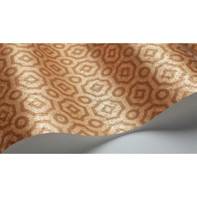 Queens Quarter kuparinvarinen geometrinen tapetti metallikiillolla Cole et Sonilta 118 10025 kuva