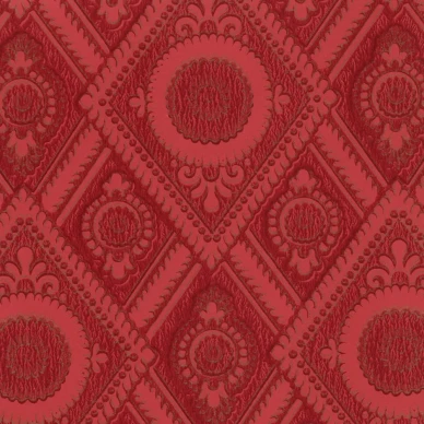 Herttuanhovi punalinen ruudullinen paperitapetti Pihlgren ja Ritolalta 69306 image