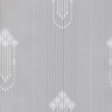 Wiener Jugend harmaa valkoinen raidallinen kuviotapetti Pihlgren ja Ritolalta 69680 kuva