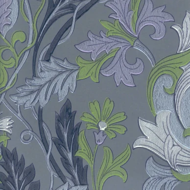 William Morris tyyliin sininen kukkatapetti Pihlgren ja Ritolalta 68882 kuva