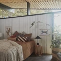 Gobi Grid Bedcover mustavalkoinen paivapeitto OYOYlta