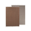 Grid Rug ruskea harmaa matto OYOYlta