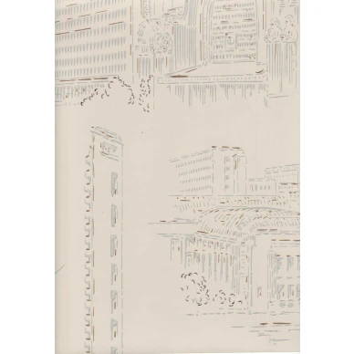 Helsinki retrotyylinen valkoinen talotapetti Pihlgren ja Ritolalta 60618 kuva