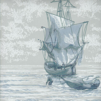 Merella retrotyylinen sininen venetapetti Pihlgren ja Ritolalta 69608 kuva