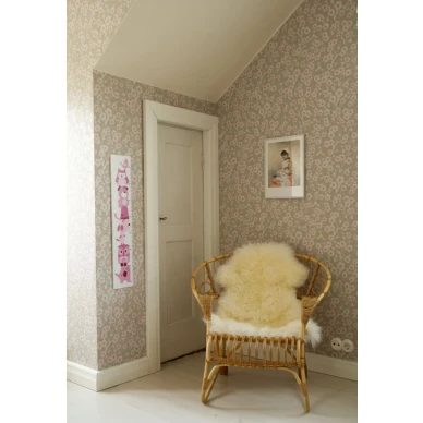 Harmaa paperitapetti kukkakuviolla Kirsikkapuu 69213 Pihlgren ja Ritolalta kuva