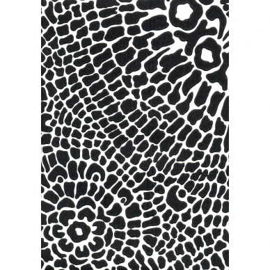 Ritva Kronlundin Pantteri mustavalkoinen graafinen retrotapetti Pihlgren ja Ritolalta 68648 kuva