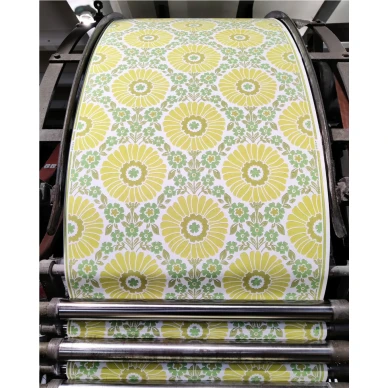 Auringonkukka keltainen vihrea kukkatapetti Pihlgren ja Ritolalta 70073 kuva