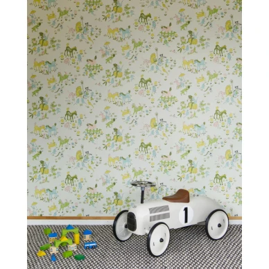 Lysti vihrea elaintapetti lastenhuoneeseen Pihlgren ja Ritolalta 70069 image